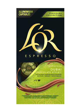 4100062  L'OR Espresso Dubai Choc Style NCC x10 caps, 52g 2